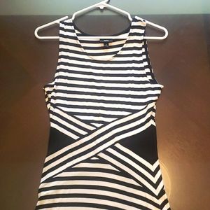 Casual black and white dress, size small, Mossimo.